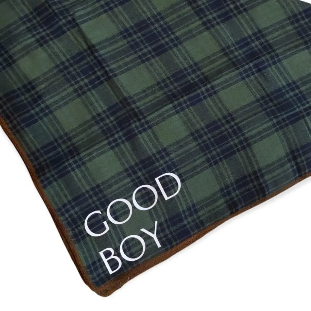 NWT Wool + Pepper Co. Good Boy Reversible Flannel Bandana